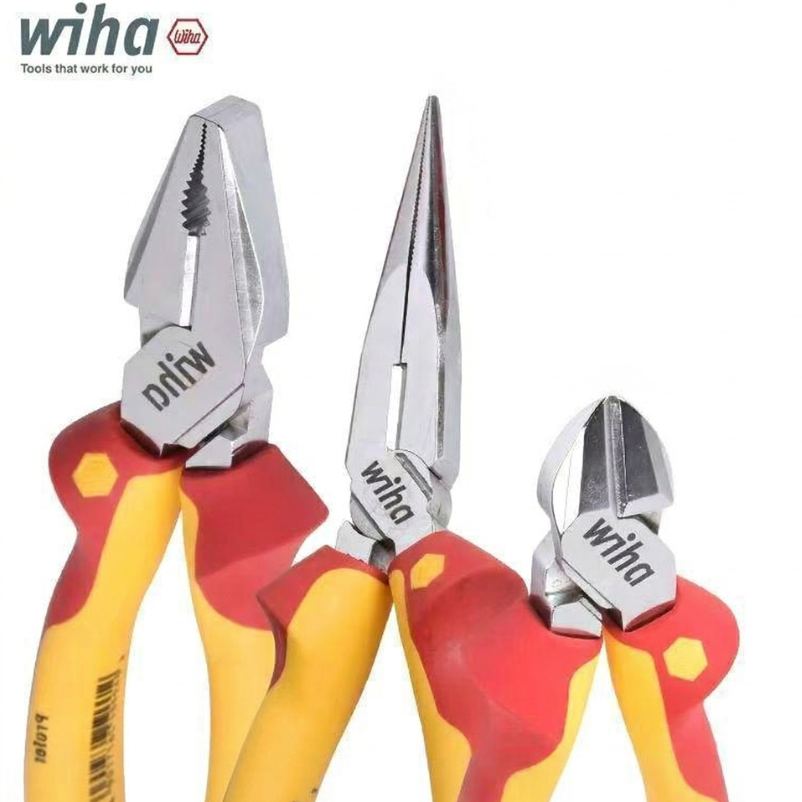 Power Tools Germany - Wiha 1000V VDE Insulated Pliers26708, 38637Needle