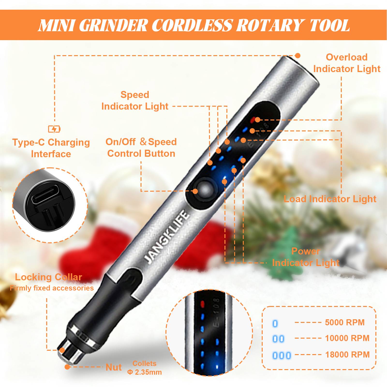 JANGKLIFE USB Cordless Rotary  - Power Tools Makita Set 评论和价格