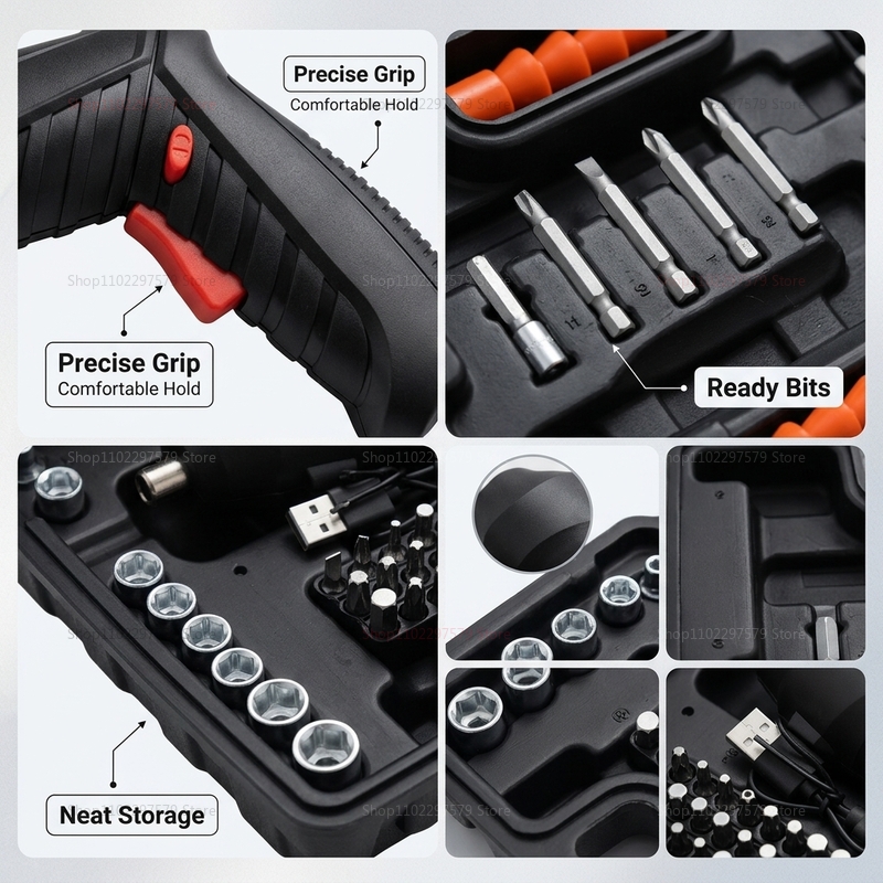 47Pcs Rechargeable Electric Sc - Power Tools Book 评论和价格