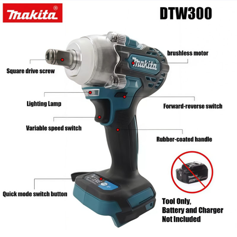 Makita DTW300 18V Brushless Co - Power Tools Makita Set 评论和价格
