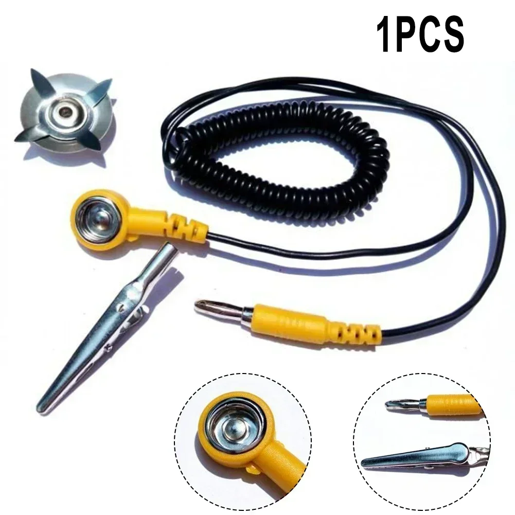 1pc ESD Ground Wire Anti-stati - Power Tools Yellow And Black 评论和价格