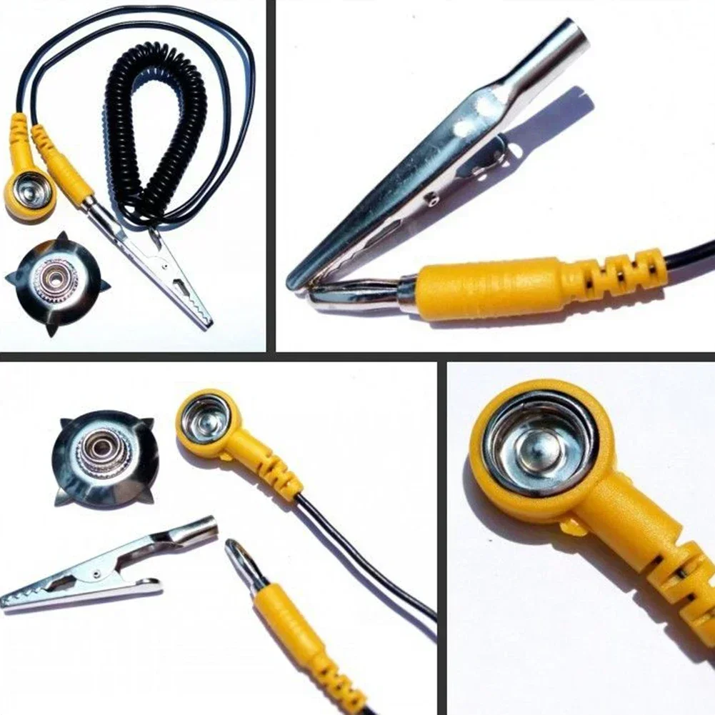 1pc ESD Ground Wire Anti-stati - Power Tools Yellow And Black 评论和价格