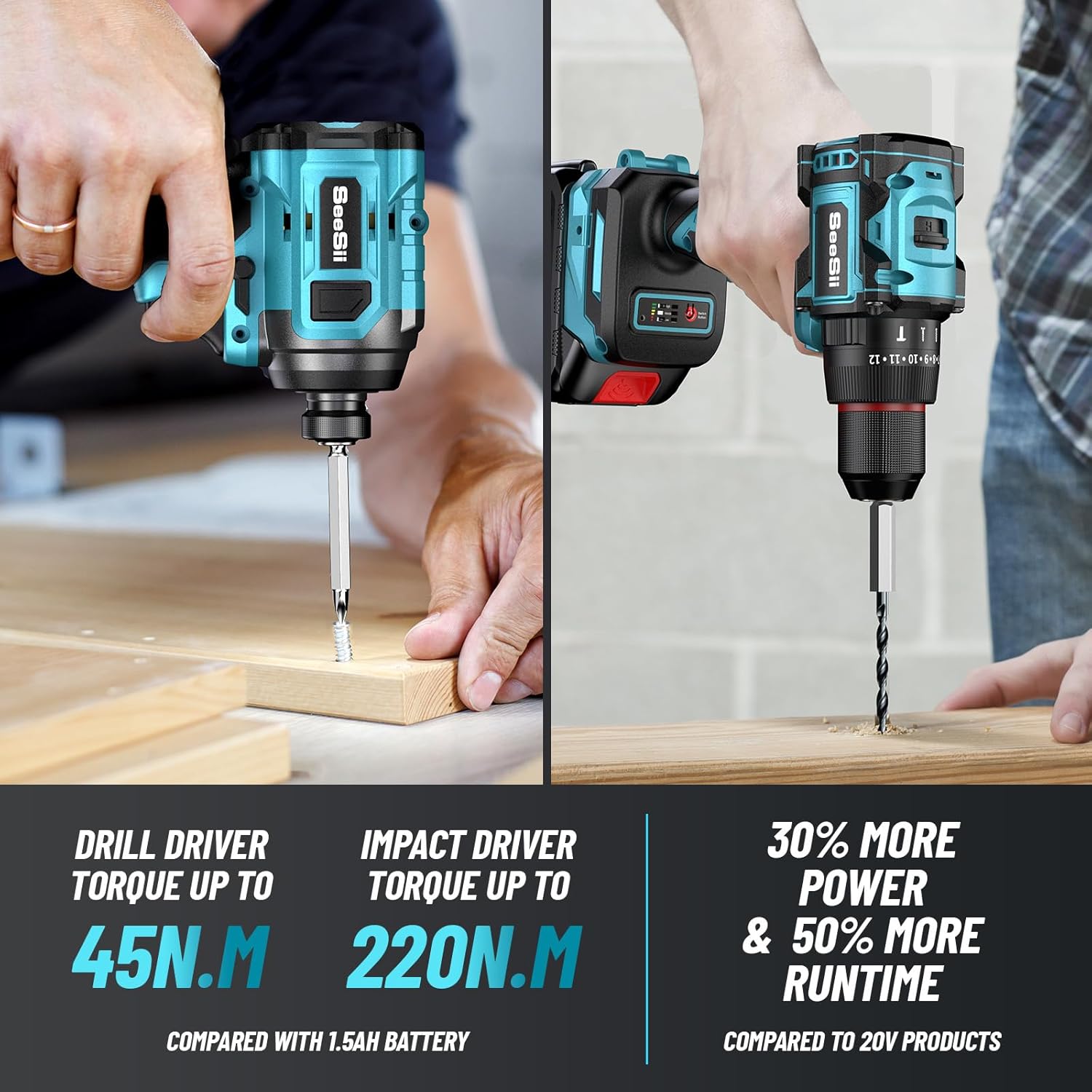 SEESII QH220/WH045 3/8'' Drill - Einhell Power X Tools 评论和价格