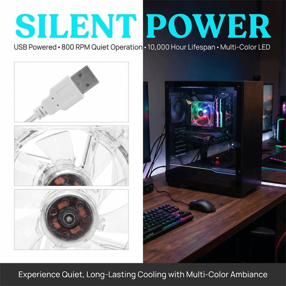 8cm Size USB Cooling Fan LED L - Power Tools Book 评论和价格