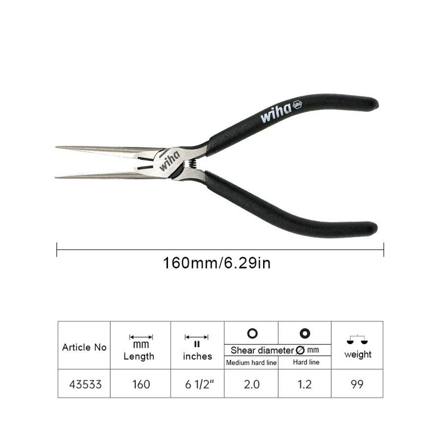 WIHA 1Pcs Snip Nose Pliers Lon - Power Tools Germany 评论和价格