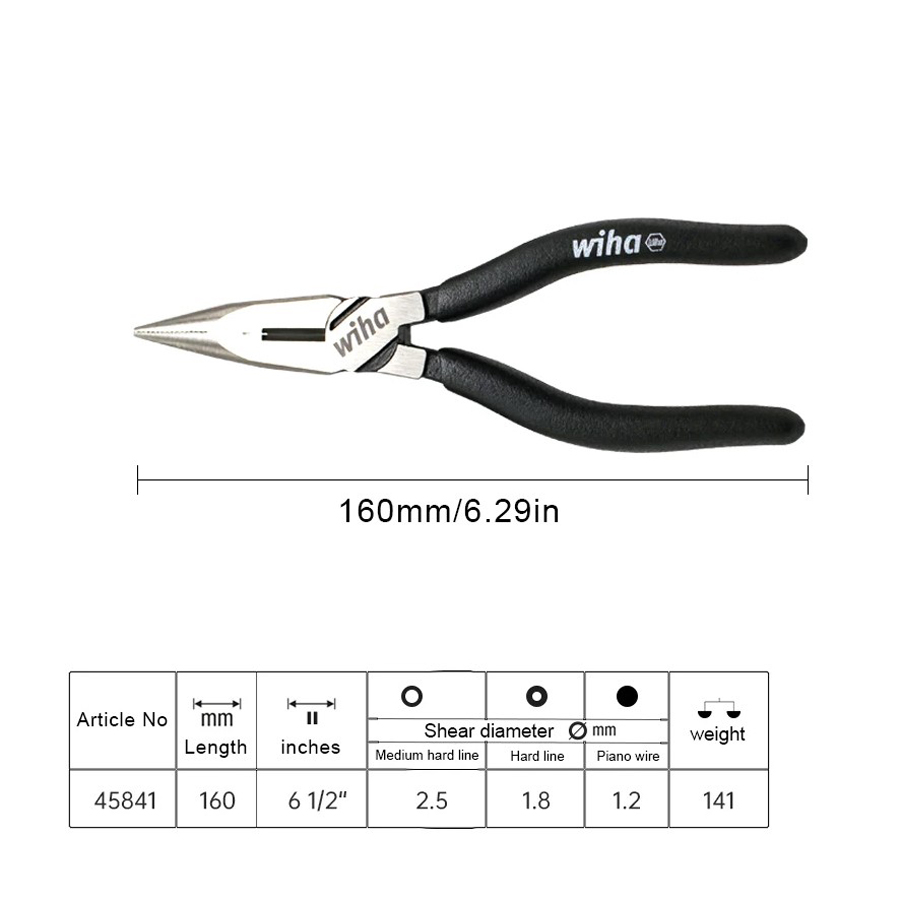 WIHA 1Pcs Snip Nose Pliers Lon - Power Tools Germany 评论和价格