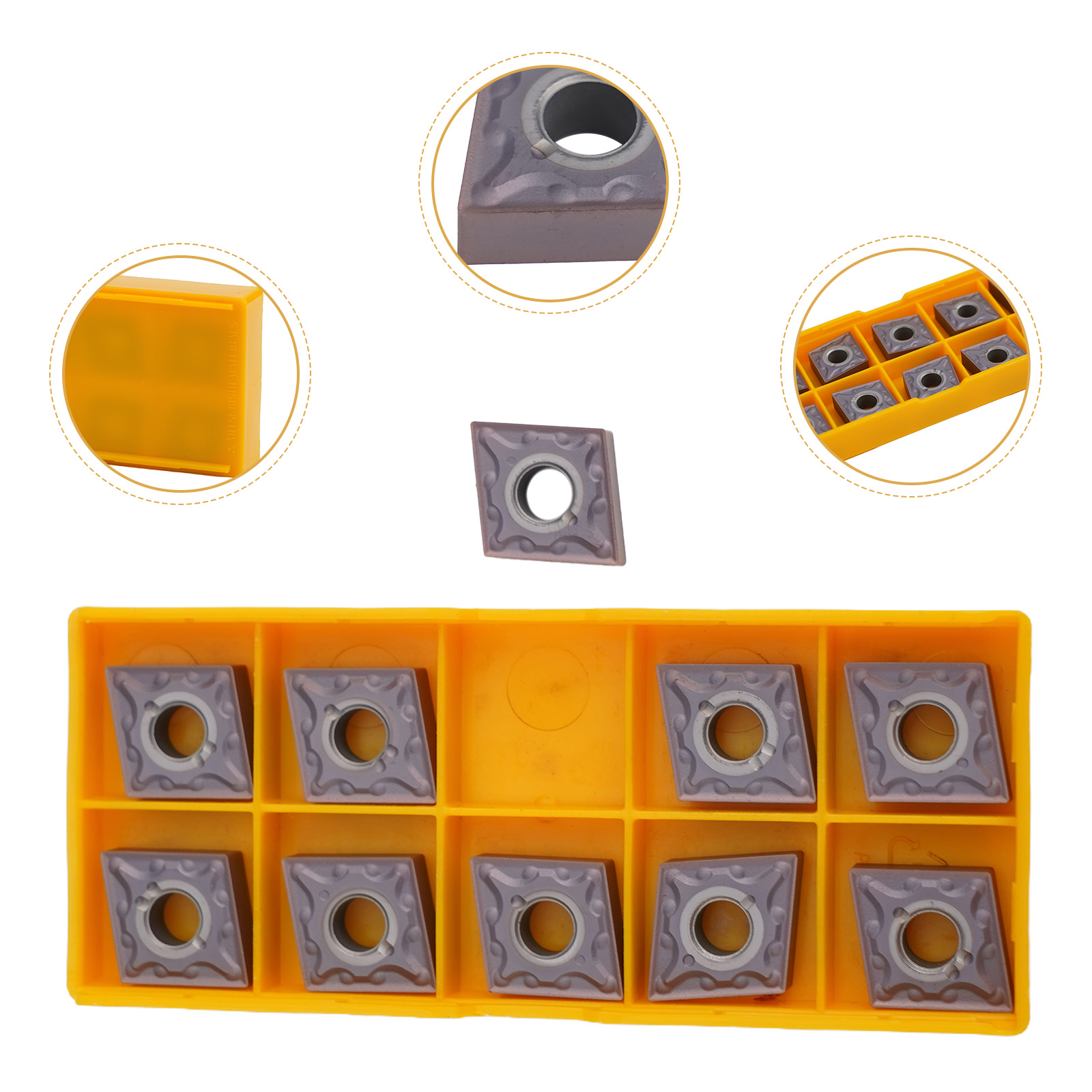 New CarbideTurningInsert Preci - Power Tools Yellow And Black 评论和价格