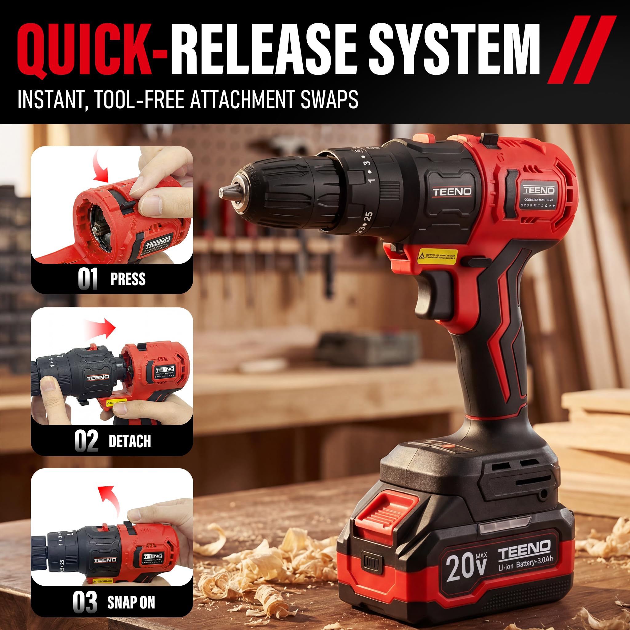 TEENO Brushless Power Tool Com - Power Tools Combo Kits 评论和价格